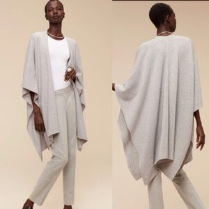 Babaton Lenny Cashmere Aritzia Open Front Cape